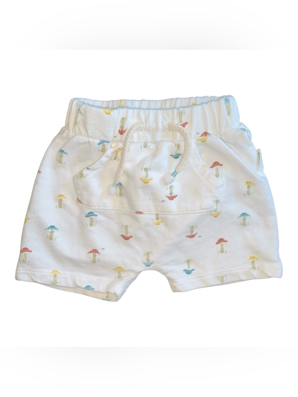 Rabbit + Bear mushroom shorts 3-6 months